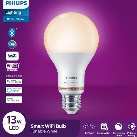 LAMPU PHILIPS SMART WIFI BLUETOOTH LED 13W 13 WATT TUNABLE WHITE SMART