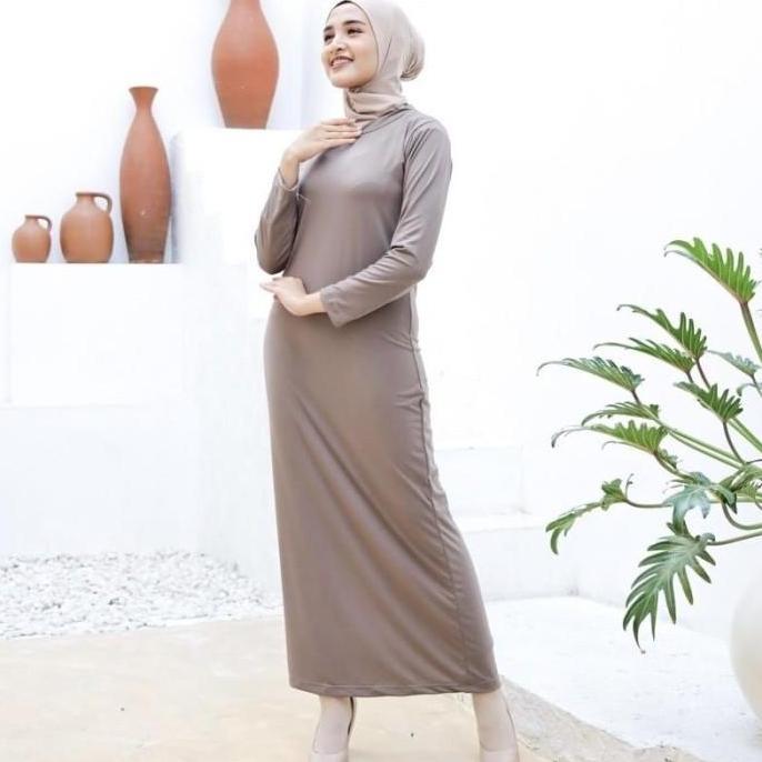 Shukyo- Inner Dress Manset Lengan Panjang Manset Baju Nita Turtleneck Gamis Bahan Lembut