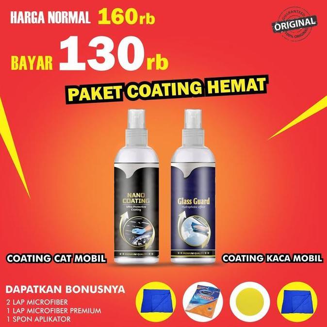 TERBARU - Nano ceramic coating - Pengkilap cat mobil - Coating kaca mobil