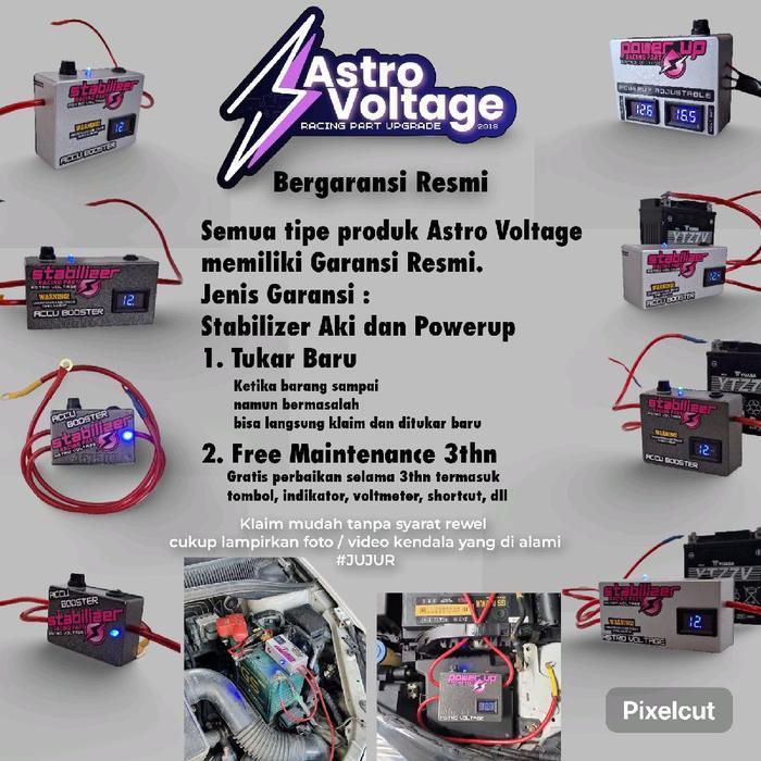 STABILIZER AKI PENGHEMAT BBM MOBIL ORIGINAL ASTRO VOLTAGE M4 RACING ORIGINAL DAN TERPERCAYA