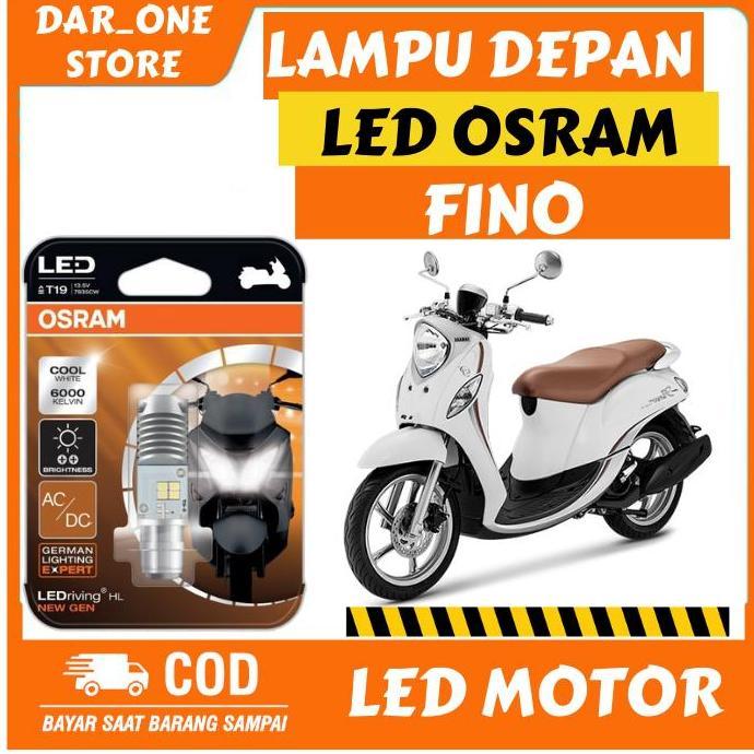 TERLARIS LAMPU DEPAN LED MOTOR YAMAHA FINO ORINAL OSRAM