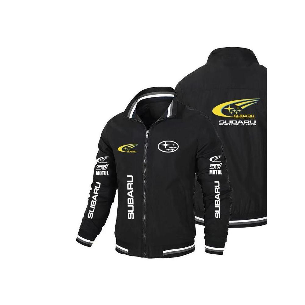 SUBARU motorcycle windproof riding suit, motorcycle retro workwear printed jacket, men's spring and 