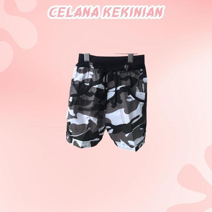 Celana anak murah kekinian loreng putih Fashion