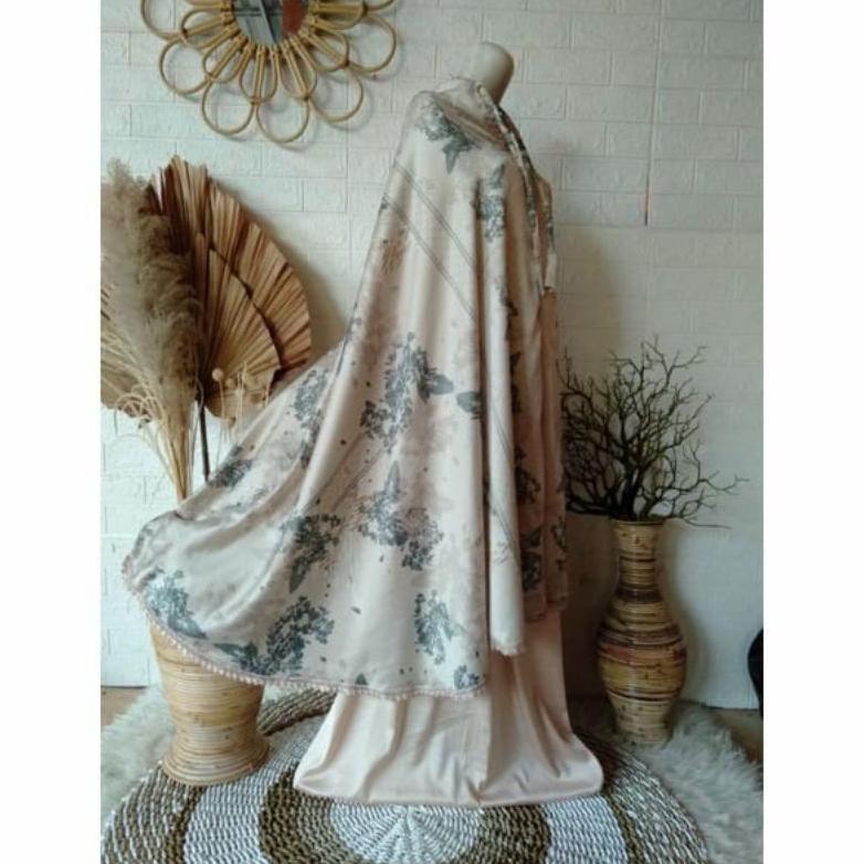 NEW PROMO NAURA - Mukena Armani silk Dewasa Armani Silk 2in1 jumbo Premium