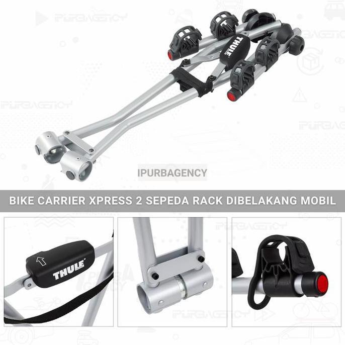 Rak Sepeda mobil - Thule bike carrier Xpress Towbar - 2 sepeda