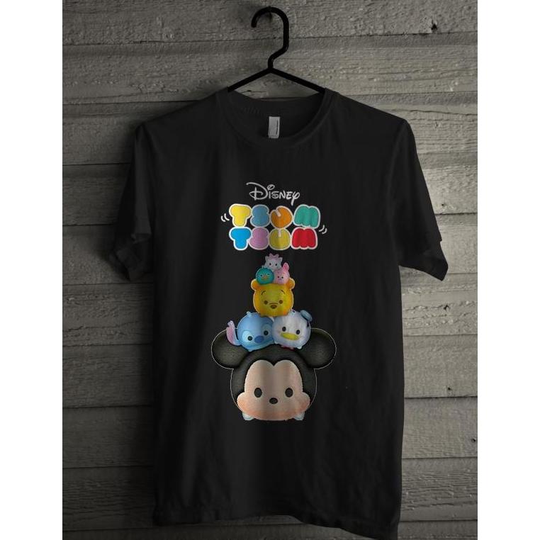 kaos couple keluarga anak dan dewasa TSUM TSUM DIsney orinal print bahan katun premium mickey mouse 