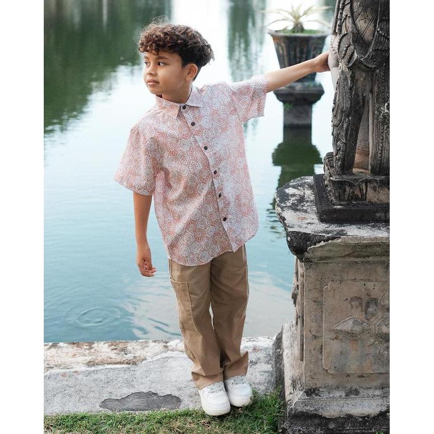 LEWIS EMMA - Gili Shirt (6 Bulan - 14 Tahun) Kemeja Anak Laki-laki Lengan Pendek
