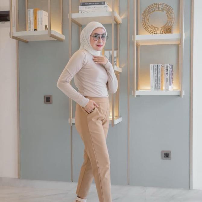 Celana Ankle pants 8/9 bahan twill celana fauzira