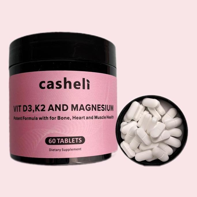 TERLARIS - casheli Supplement Vitamin D3 + Magnesium Glycinate + K2