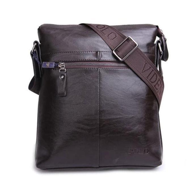 Younew- Tas Selempang Kulit Polo Tas Polo Pria Tas Kulit Polo Pria