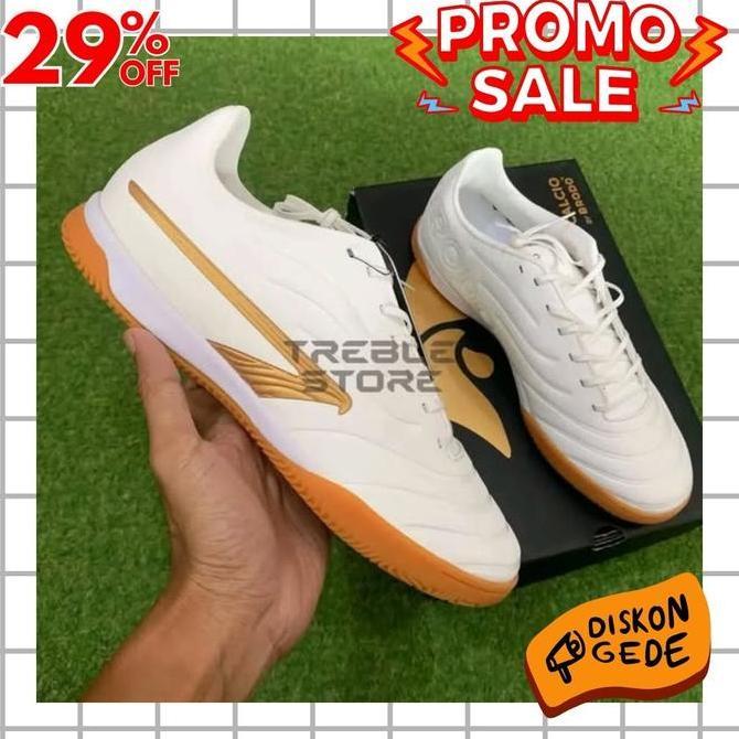 PROMO SEPATU FUTSAL ORIGINAL BRODO MEZZALA STRIKE FUTSAL DISKON