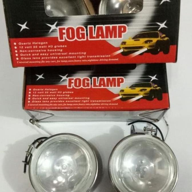 Lampu Sorot /Lampu Tembak/Fog Lamp Halogen 12V/55 W H3 Bulat 3" Putih