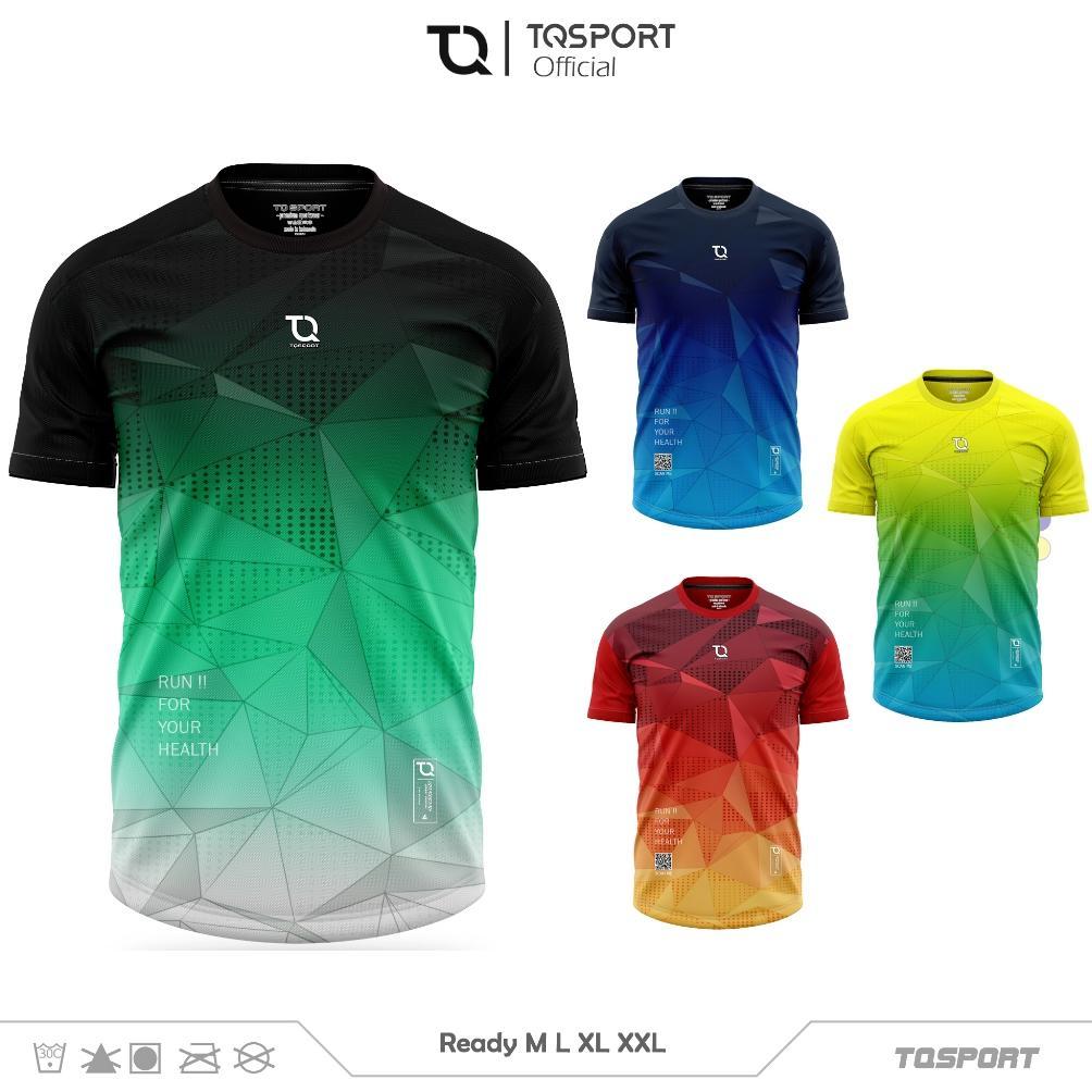 ORIGINAL TQSPORT - JERSEY DIAMOND BAJU RUNNING PRIA KAOS OLAHRAGA DRYFIT