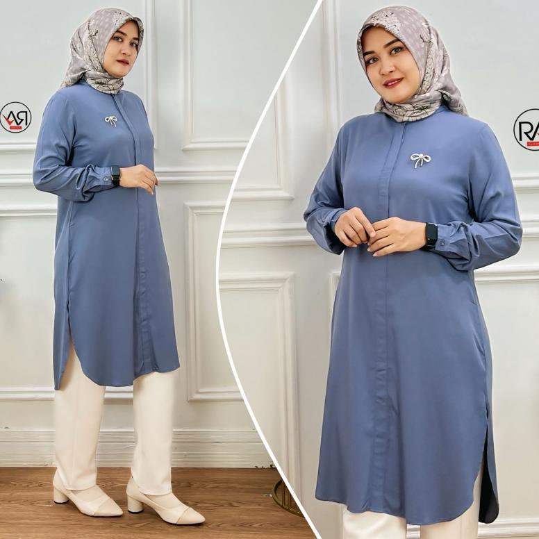Sale BELLA TUNIK by ESHYLA - TUNIK POLOS KATUN RAYON TWILL PREMIUM