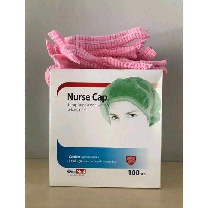 Drei- Nurse Cap Isi 100 Pcs Biru Shower Hijau Pink