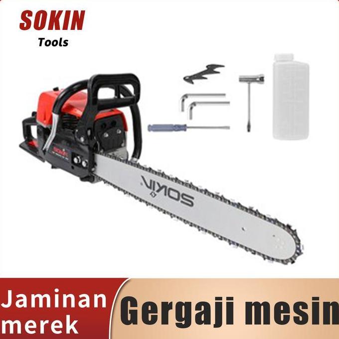 Hab SOKIN Tools Chain Saw Gergaji mesin 20 inci gergaji listrik gergaji pertukangan kayu gergaji ben
