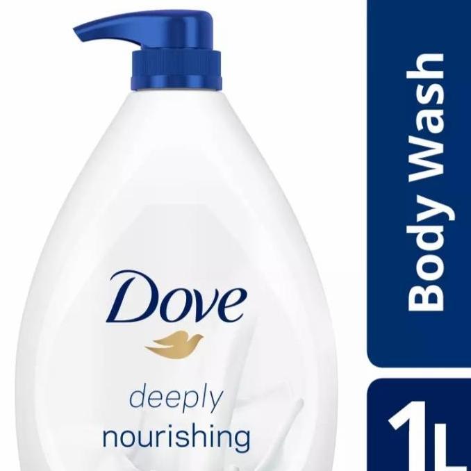 Drei- Dove Body Wash Deeply Nourishing 1Liter Sabun Mandi Dove