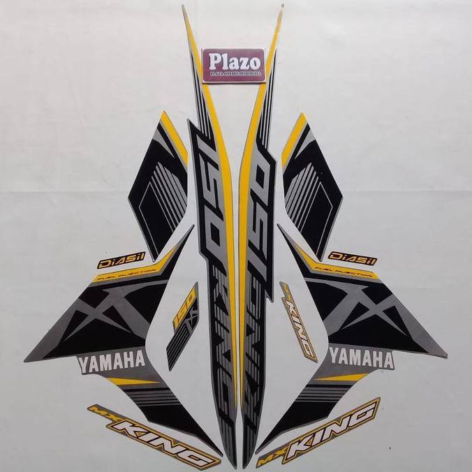 Stiker Striping Body Motor Jupiter Mx King 2017 Kuning