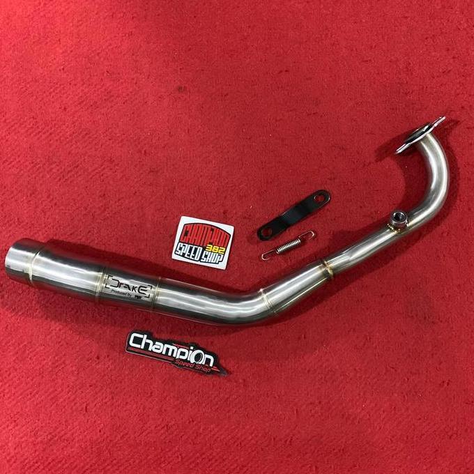 TERBARU - Pipa Header Kit Leher Knalpot Inlet 54mm Drake R9 Honda PCX 160