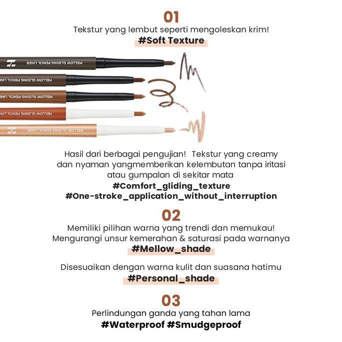 Auge- Holika Holika Mellow Gliding Pencil Liner | Terproof Eyeliner