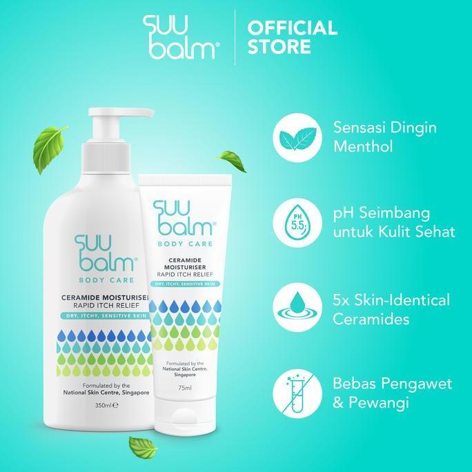 Haut- Adult Body Care Pack - Suu Balm Dual Cooling & Moisturising Cream Body Wash (420Ml) & Suu Balm