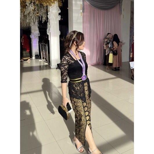 Discount Setelan Kebaya Bali Modern Wanita Obi Rok Prada Grosir Murah Set Kebaya Brukat Atasan Kebay
