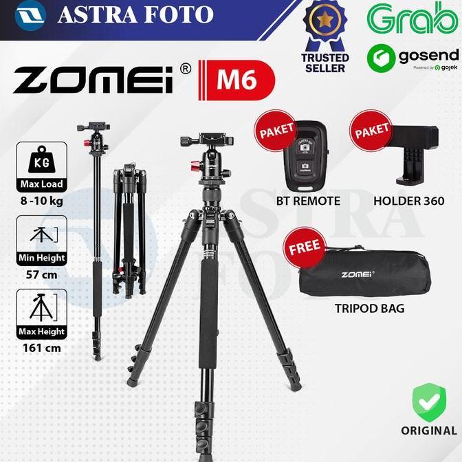 Wetungguljawa - Zomei M6 Travel Tripod DSLR Kamera & Video Shooting Photography - M 6