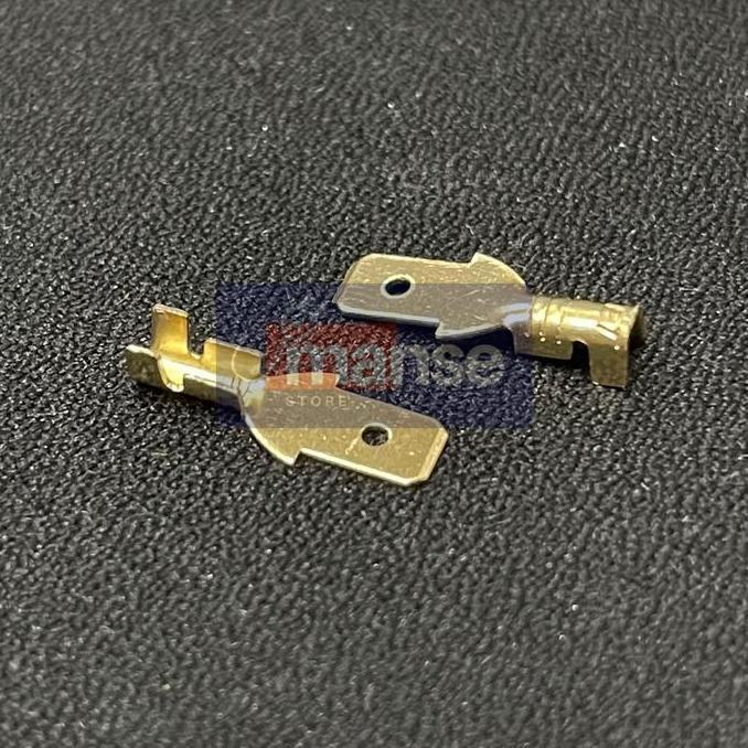 Fastx- Skun Gepeng Male 4.8Mm / Terminal Kabel Cowok 4,8 Mm (Isi 100 Pcs)