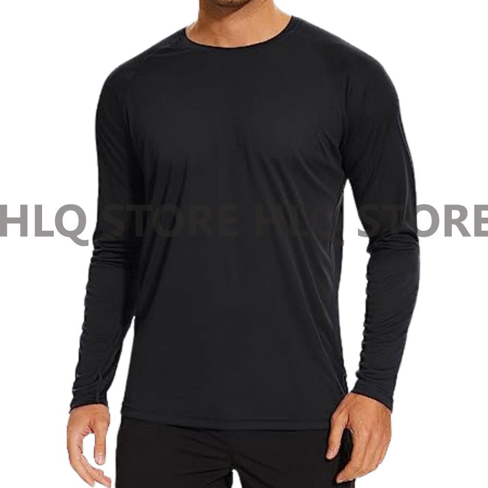 BIG PROMO Kaos Olahraga Lengan Panjang Polos Pria Wanita Dry Fit All Size Atasan Pakaian Baju Drifit