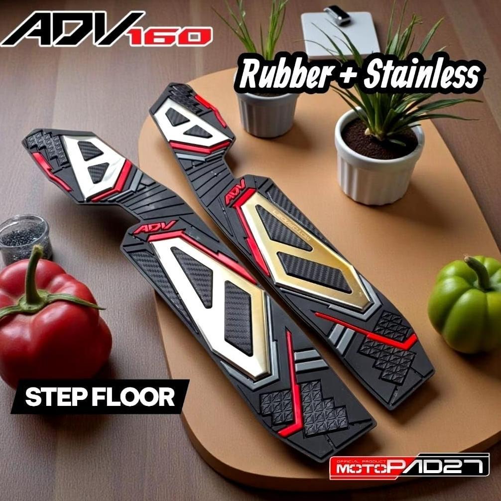 Bordes ADV 160 2025-2022 Karpet pijakan kaki Honda ADV 160 2025-2022 Alas kaki Honda ADV 160 2025-20
