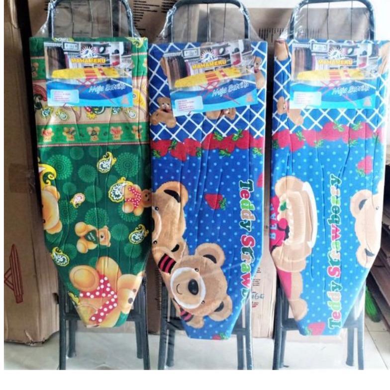 Meja Setrika Lipat Kayu Tinggi Adjustable