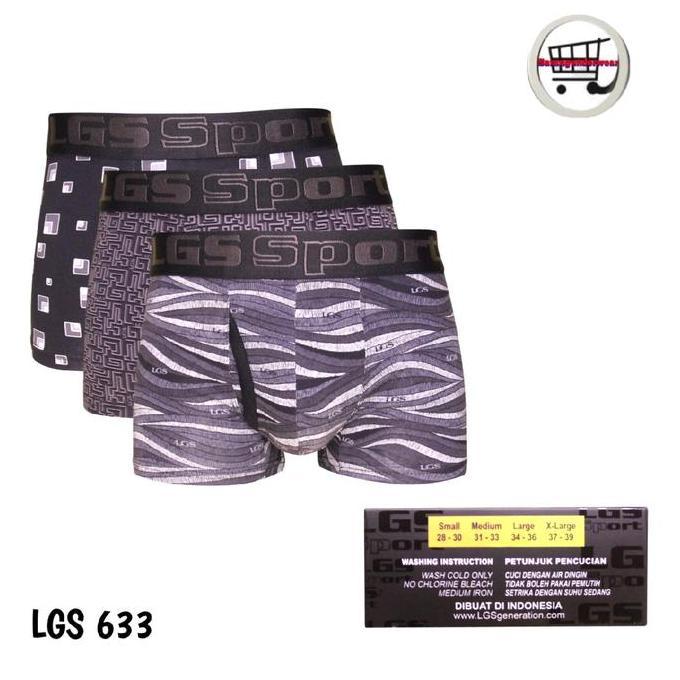 Sale Celana Dalam Boxer Pria Lgs Sport 633-3