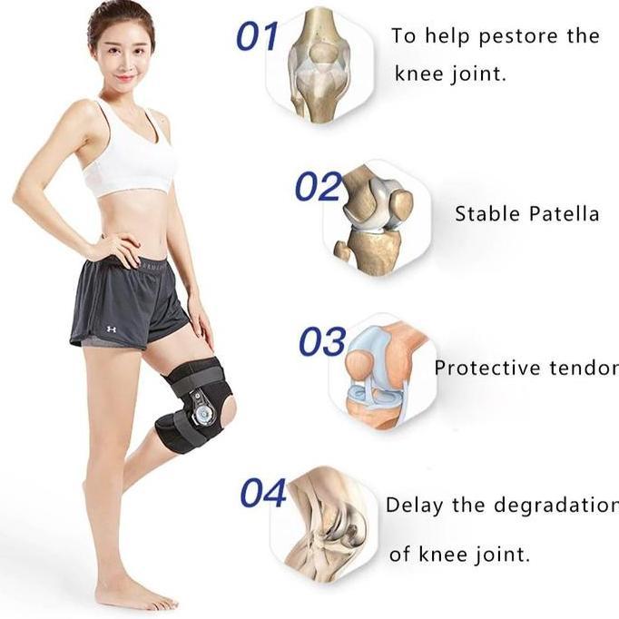 Knee Decker ROM Joint Deker Penyangga Lutut Dekker Patela Support NEW