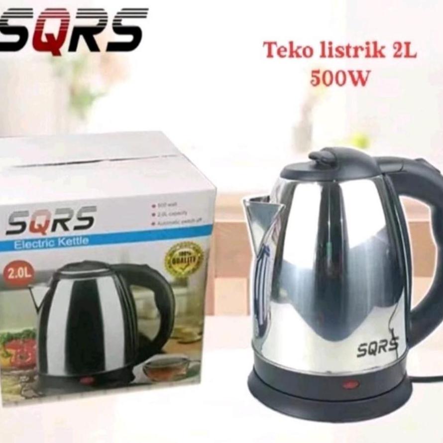 Cod Sqrs Electric Kettle Teko Stainless Listrik 2 Liter 500 Watt