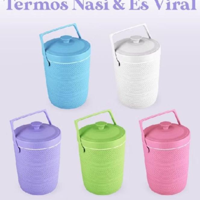 Termos Nasi 17 Liter Plastik Tutup Rapat