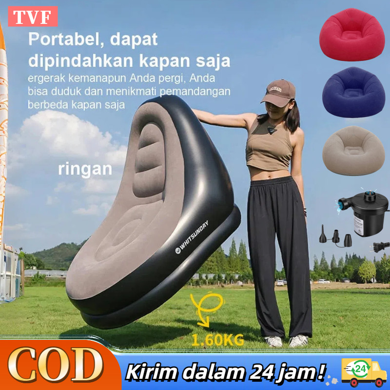 Sofa Bentuk Bulat Big Ultra Bean / Kursi Santai Dengan Sandaran Kaki/ Sofa Bag/Oval Beans Beanbag Si