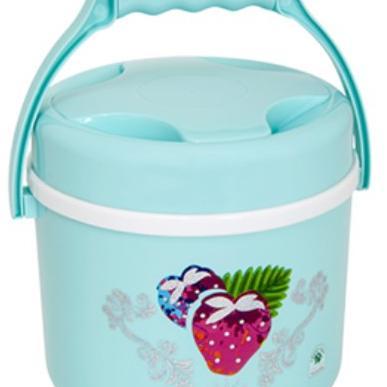 Green Leaf 1222 Rice Ice Bucket Rantang Tunggal Mini Termos Tempat Nasi Es Sayur Virva Plastik Denga