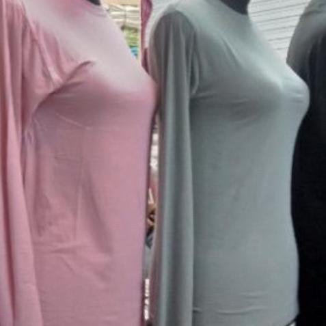Manset Baju Kaos Premium Lengan Panjang/Daleman Baju Wanita Lengan Panjang
