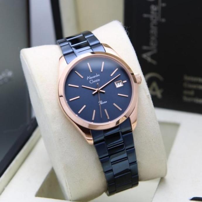 ALEXANDRE CHRISTIE AC 2839 ROSEGOLD BLUE AC2839 WANITA ORINAL
