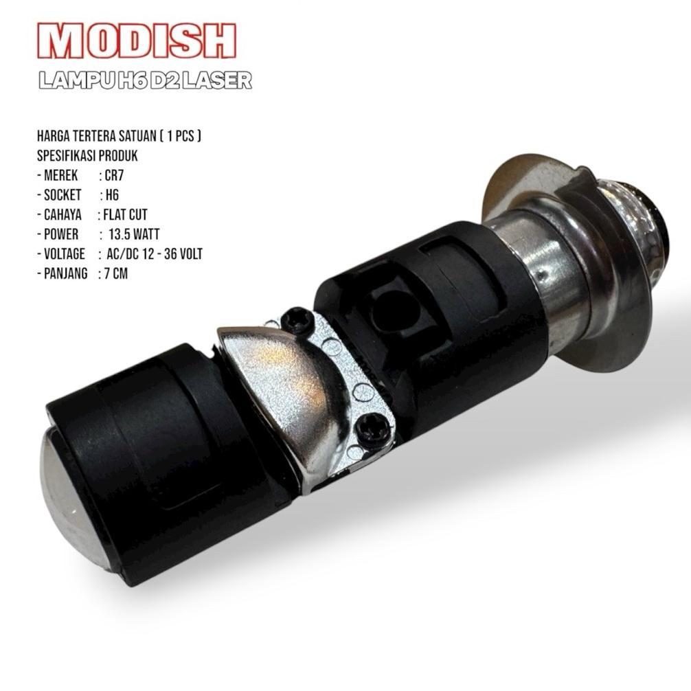 Limited Modish 5345 - Lampu Depan Led Cahaya Biled H6 D2 Cahaya Putih / Putih - Putih / Kuning