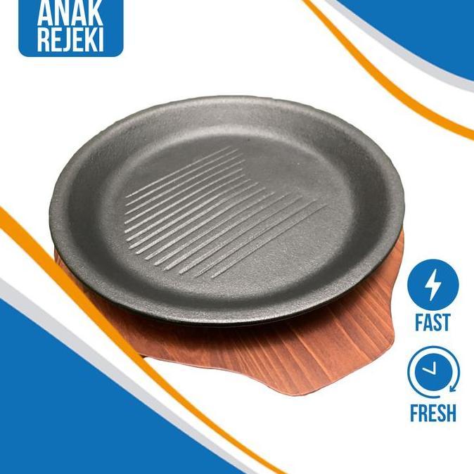 TERBARU - Hotplate bulat Pepper Lunch Piring hot plate (ada garis-garisnya)