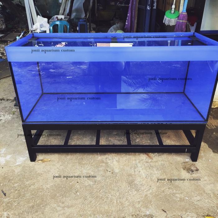aquarium 150x60x60 10mm rak ceper 40cm