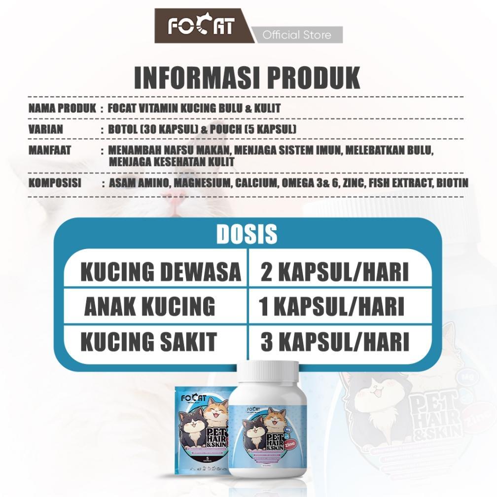 VIRELASTORE [PAKET HEPI 1] FOCAT GUNTING KUKU ANJING KUCING F29  F14 PET COMB BRUSH GRATIS VITAMIN K