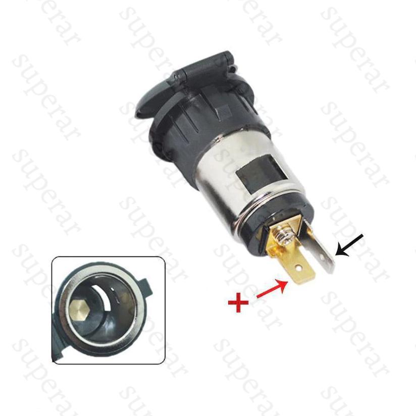 Gratong Pengisi Daya Mobil Lighter Socket Charger Cigarette Lighter Power Outlet Set Stop Kontak Mob