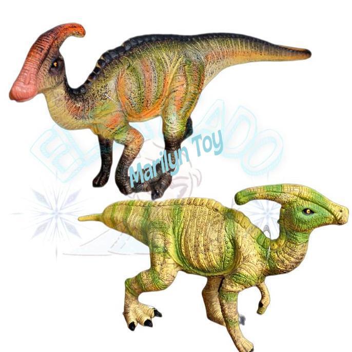 Dinosaurus Parasaurolophus Figure Mainan Dino World Jurassic