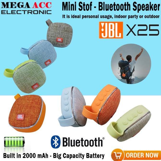 AKZYN JBL Mini Bluetooth Speakers Portable Oudoor X25 With FM Radio - Tft Ca