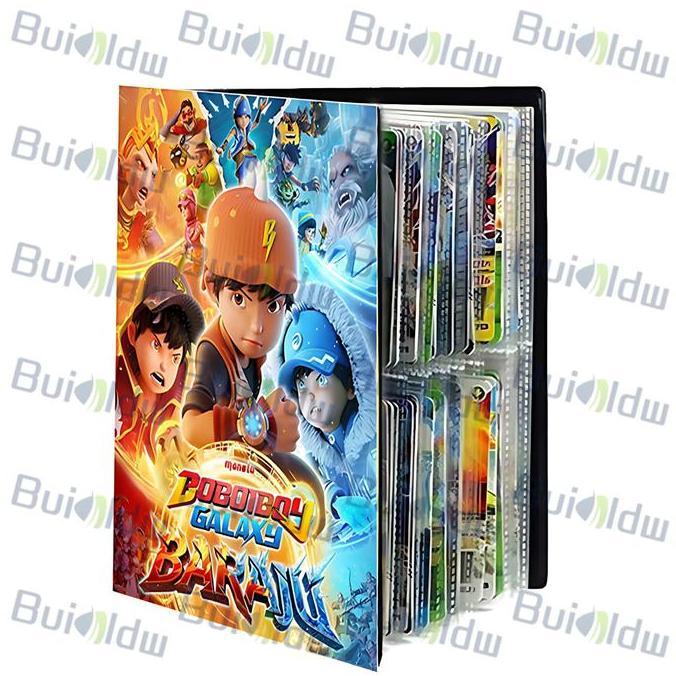 KINEGY Boboiboy Galaxy Kartu Album 240/432PCS PVC Album Kartu BoBoiBoy Galaxy Baraju Penyimpanan Kar