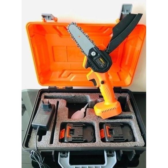 BIBULAS MESIN GERGAJI RANTAI PREMIUM X2000 BONUS 1 BATERAI