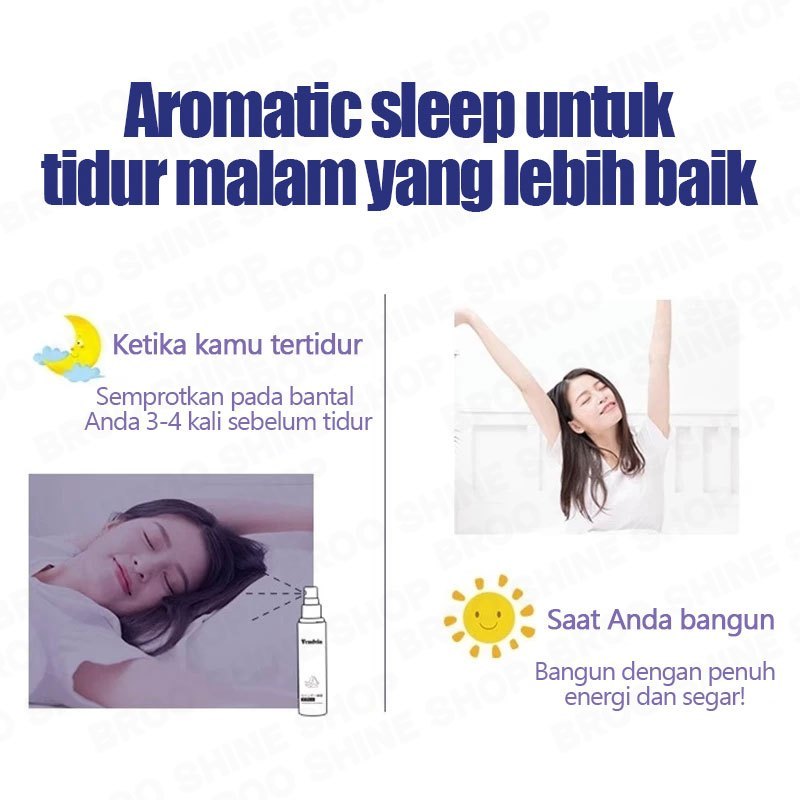 Pillow Mist Sleep Spray Tidur Lebih Baik Bius Semprot Tidur Pulas Ampuh Deep Sleep Gentle Sleep Offi
