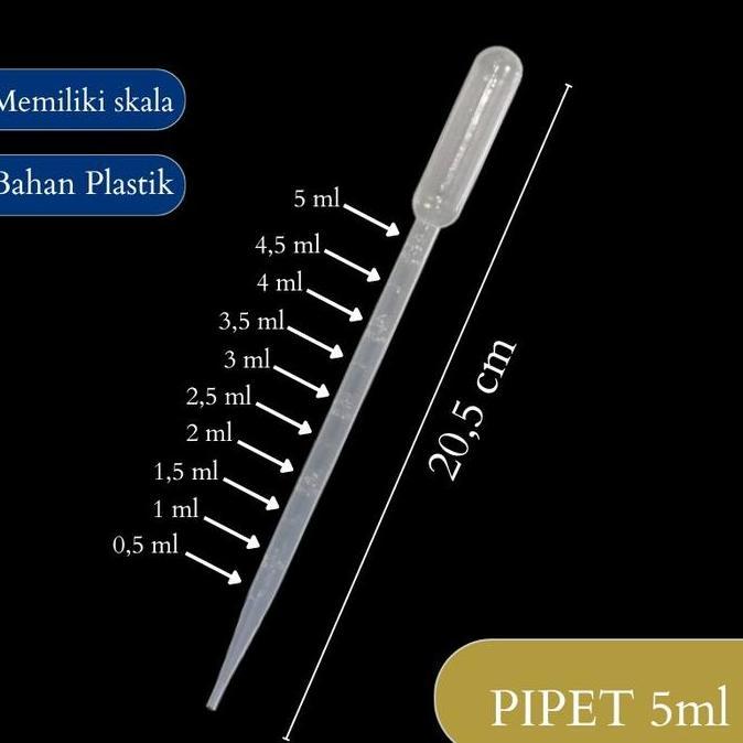 AKZYN (Harga 100pcs) Pipet Tetes Plastik ukuran 0,2 0,5 1 2 3 5  10 ml 1ml 2ml 3ml 5ml  10ml PipetOb